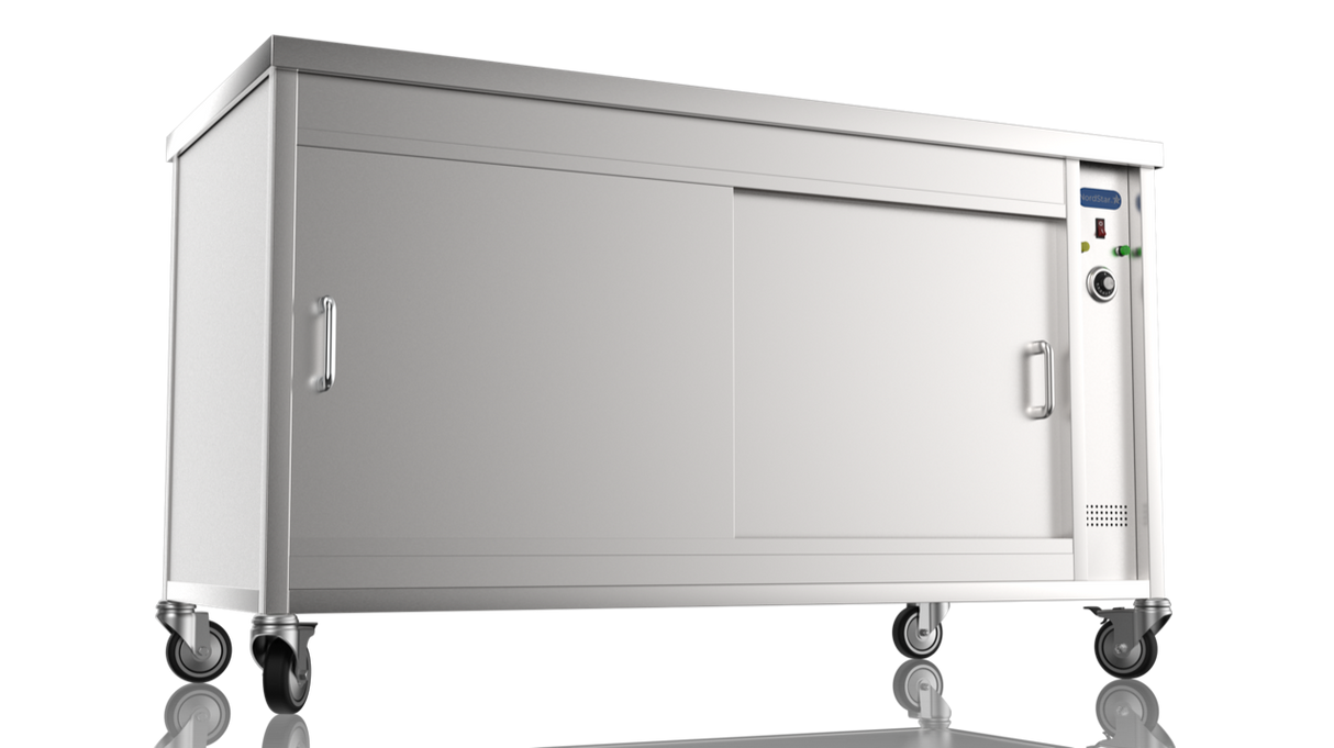 Nordstar Mobile Hot Cupboard Flat Top Servery 1500mm | HC1500 Hot Cupboards Nordstar