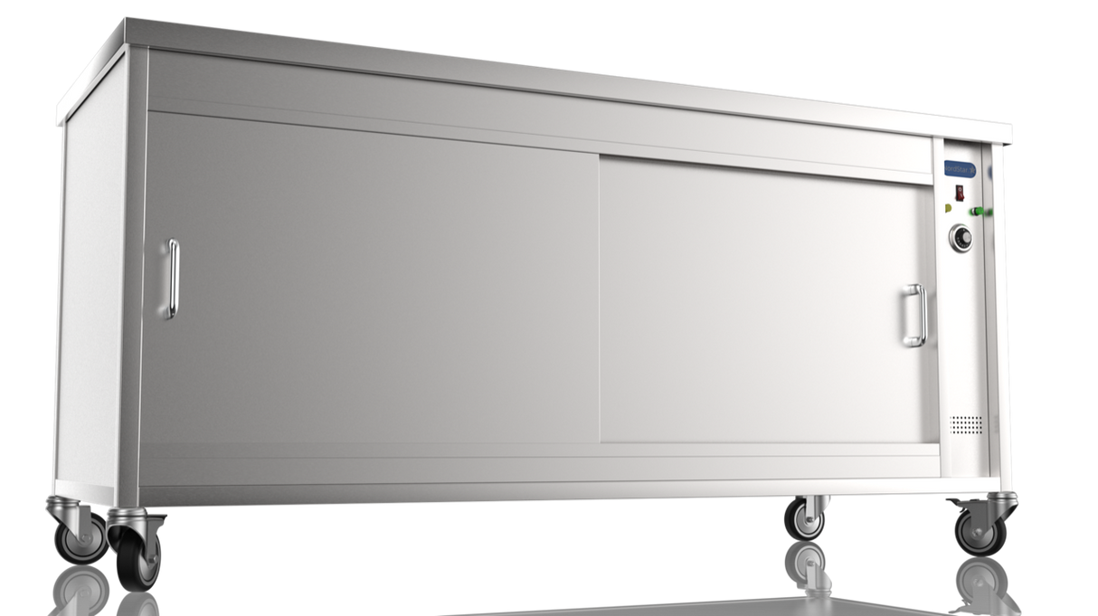 Nordstar Mobile Hot Cupboard Flat Top Servery 1800mm | HC1800 Hot Cupboards Nordstar