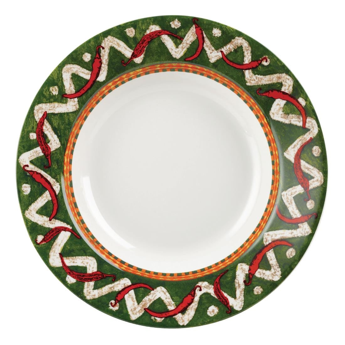 Churchill Salsa Rimmed Pasta Plates (Pack of 12) - CA622 Plates Churchill