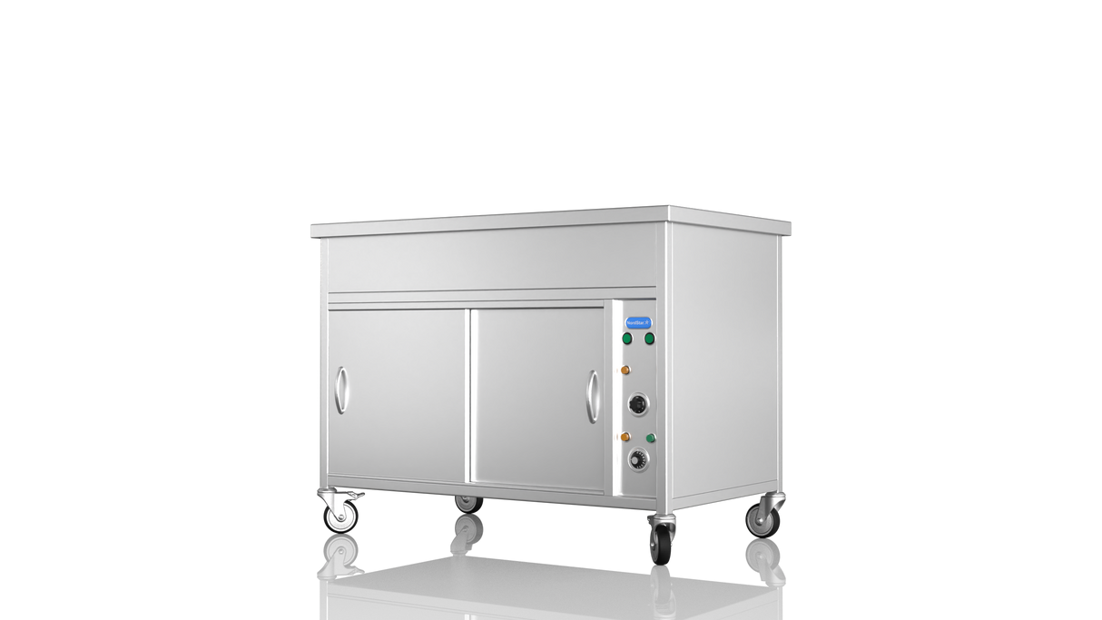 Nordstar Hot Cupboard With Bain Marie 3 x 1/1GN Dry Heat | NSHCBM1200 Hot Cupboards Nordstar