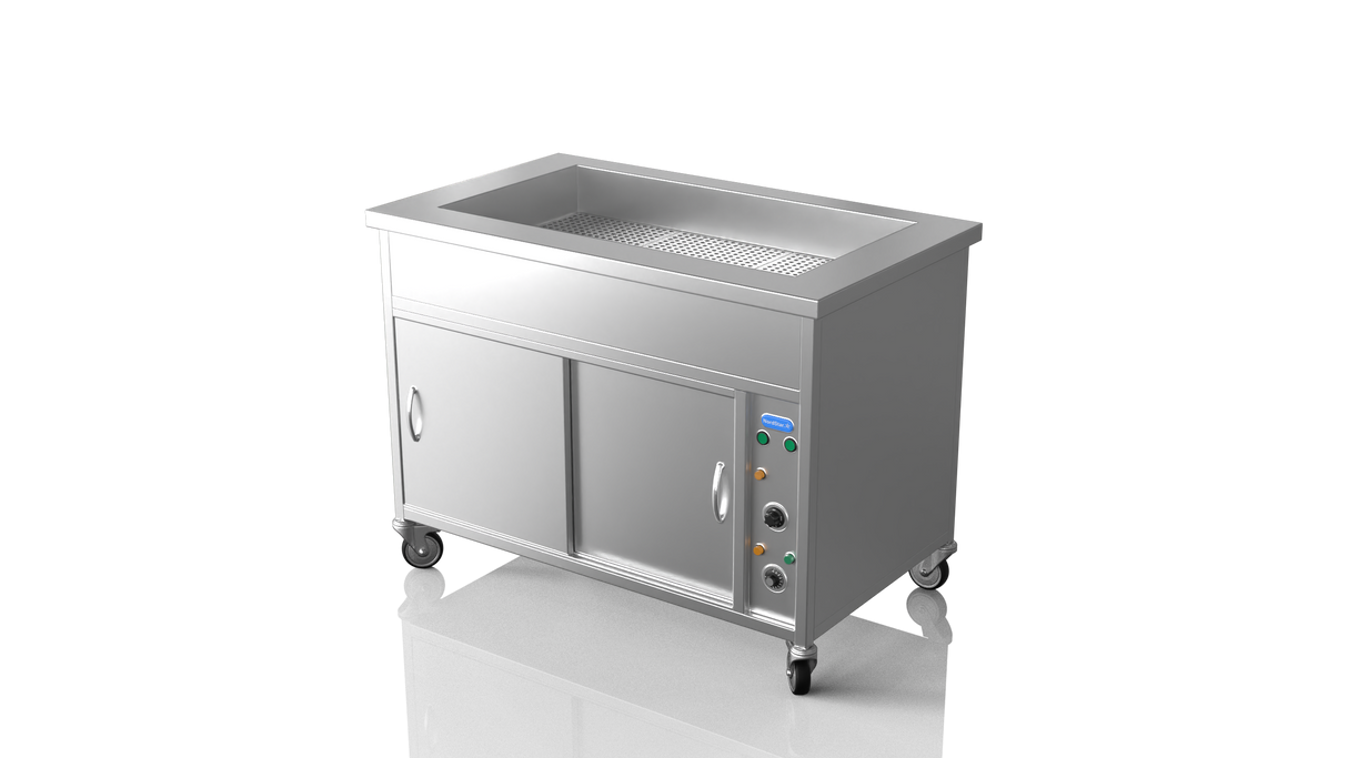 Nordstar Hot Cupboard With Bain Marie 3 x 1/1GN Dry Heat | NSHCBM1200 Hot Cupboards Nordstar