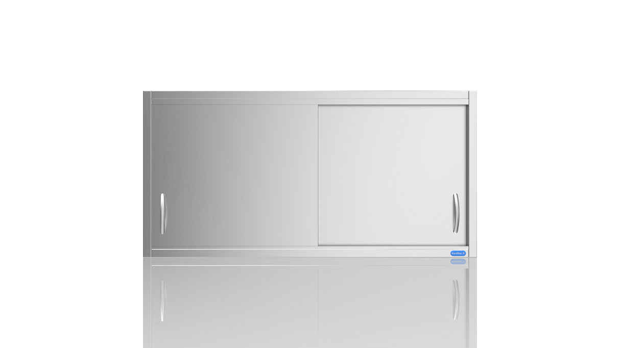 Nordstar Stainless Steel Wall Cupboard 1200mm Wide | NSWC1200 Stainless Steel Wall Cupboards Nordstar