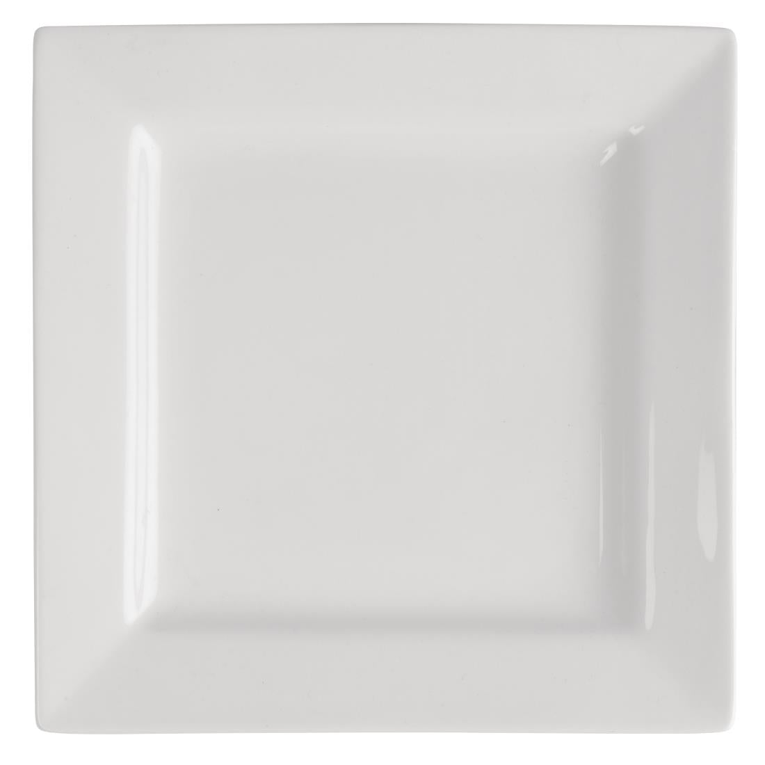 Olympia Lumina Square Plates White 265mm (Pack of 4) - DP965 Plates Olympia