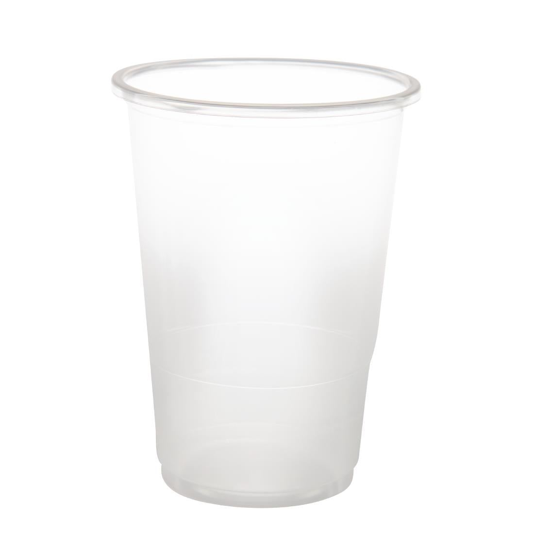 eGreen Flexy-Glass Recyclable Half Pint To Brim UKCA CE Marked 284ml (Pack of 1000) - U379 Plastic Drinkware eGreen
