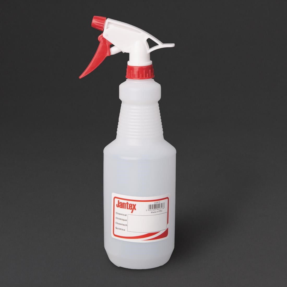 Jantex Colour-Coded Trigger Spray Bottle Red 750ml - CD815 Jantex
