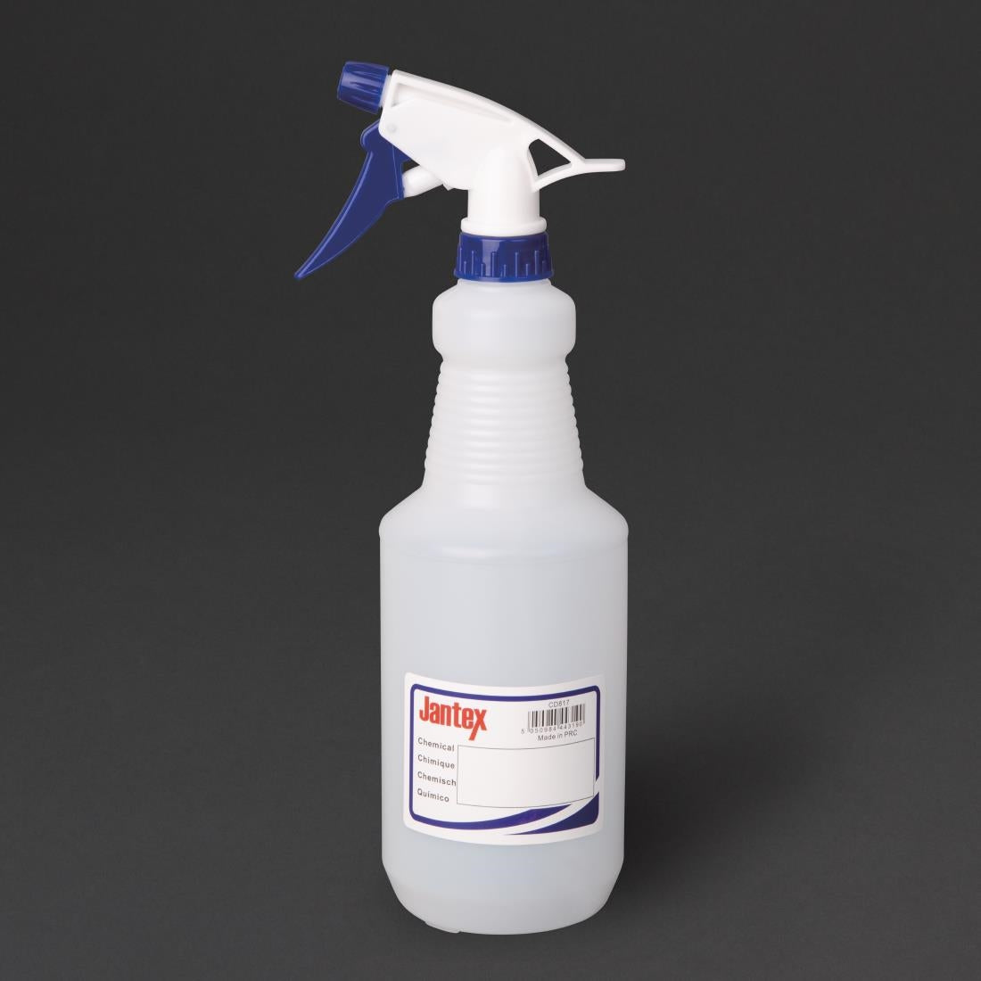 Jantex Colour-Coded Trigger Spray Bottle Blue 750ml - CD817 Jantex