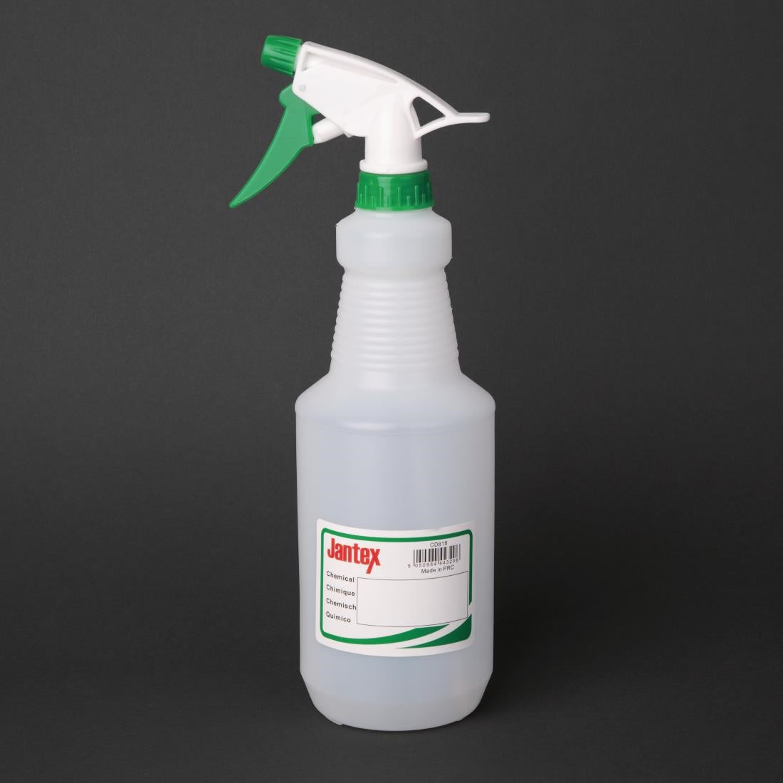 Jantex Colour-Coded Trigger Spray Bottle Green 750ml - CD818 Jantex