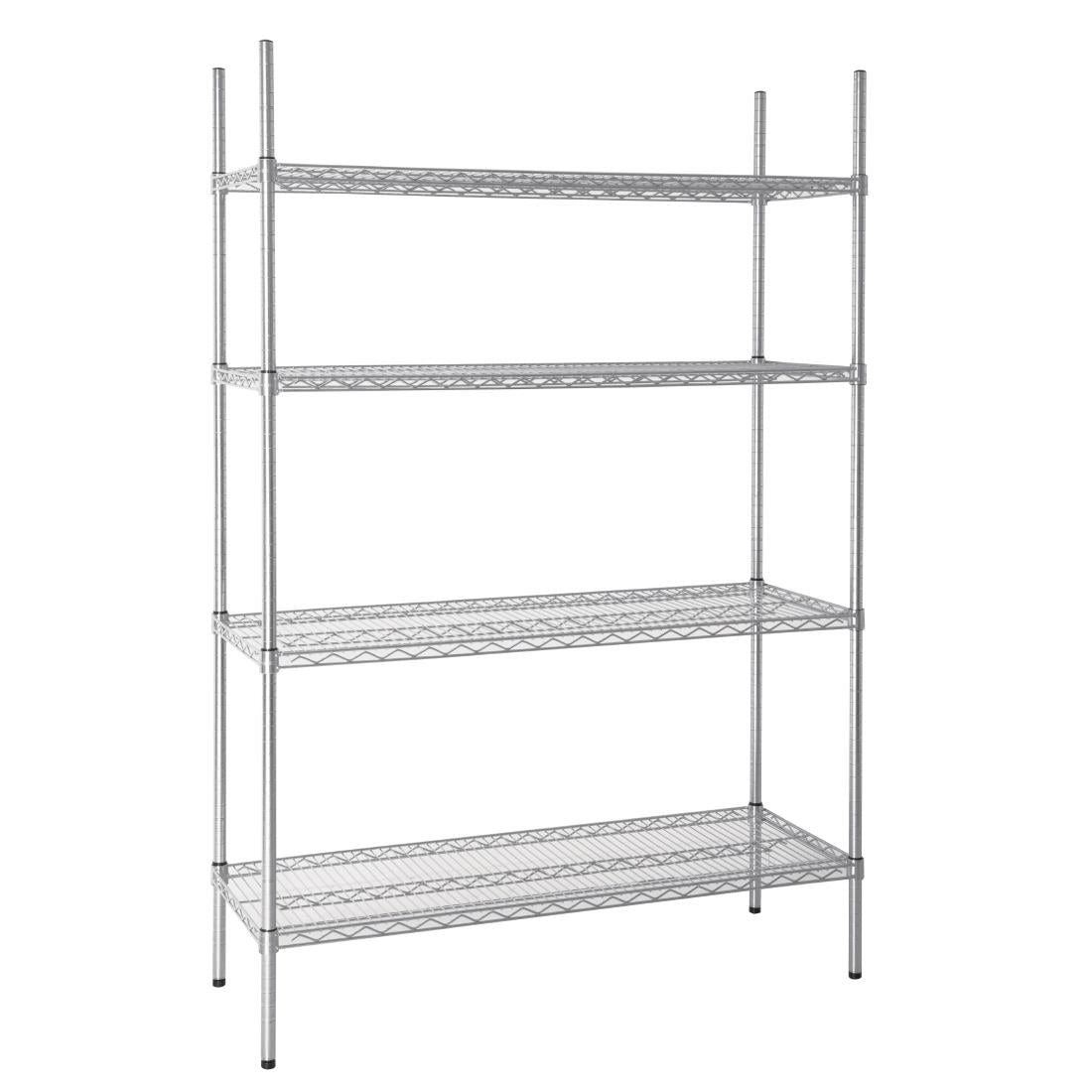 Vogue 4 Tier Wire Shelving Kit 1220x460mm - L928 Vogue