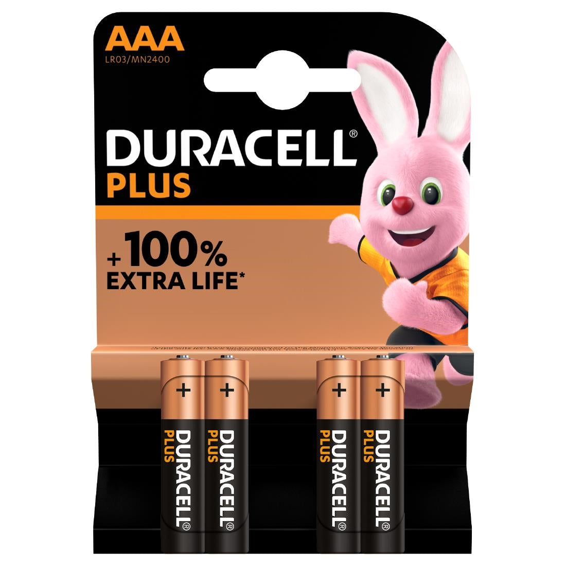 DuracellPlus AAA Batteries (Pack of 4) - CH291 Duracell