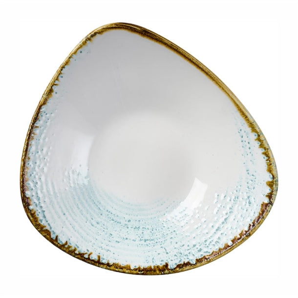 Churchill Homespun Accents Aquamarine Triangle Bowl 235mm (Pack of 12) - DX100 Bowls Churchill