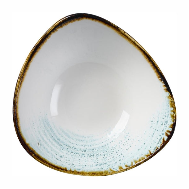 Churchill Homespun Accents Aquamarine Triangle Bowl 185mm (Pack of 12) - DX101 Bowls Churchill