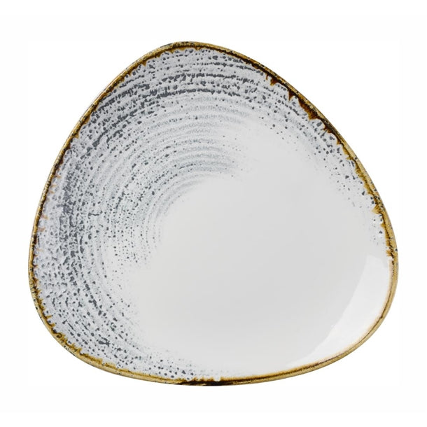 Churchill Homespun Accents Grey Triangle Plate 265mm (Pack of 12) - DX102 Plates Churchill