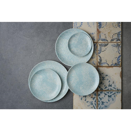 Churchill Vintage Prints Med Tiles Aquamarine Coupe Plate 165mm (Pack of 12) - DX115 Plates Churchill