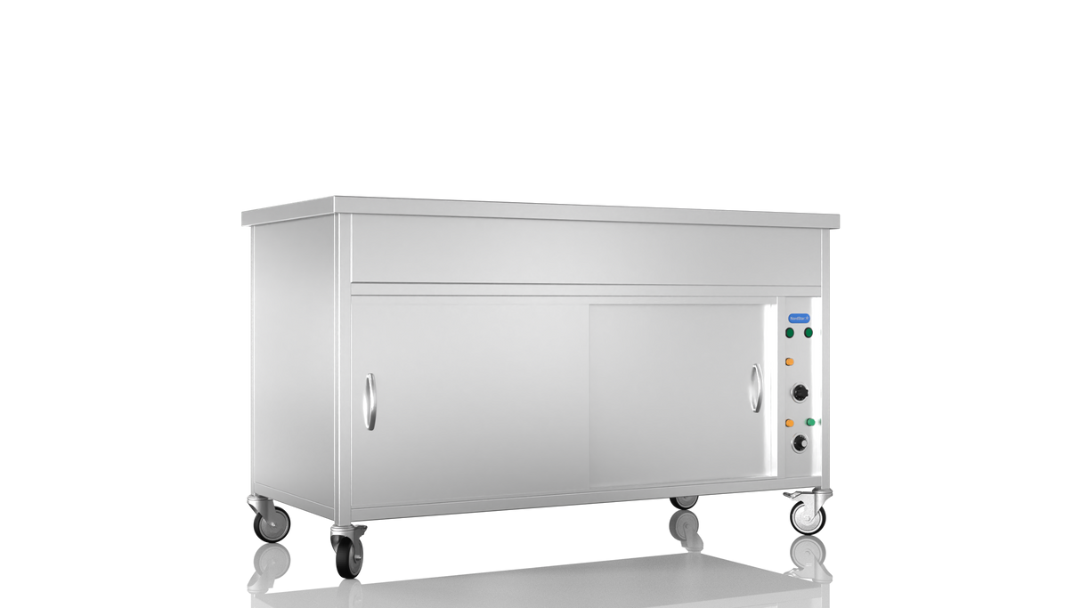 Nordstar Hot Cupboard With Bain Marie 4 x 1/1GN Dry Heat | NSHCBM1500 Hot Cupboards Nordstar