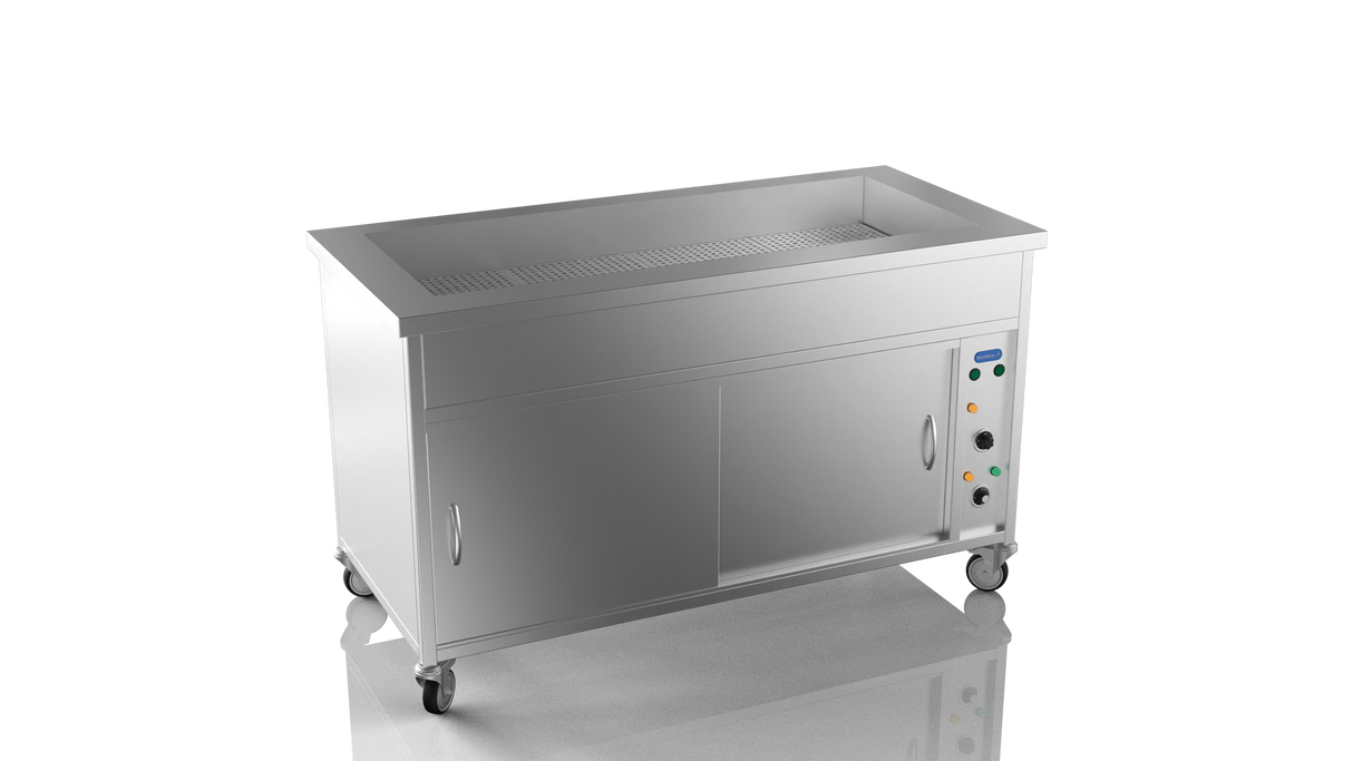 Nordstar Hot Cupboard With Bain Marie 4 x 1/1GN Dry Heat | NSHCBM1500 Hot Cupboards Nordstar