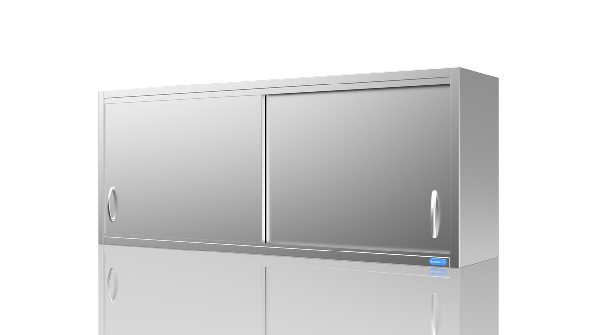 Nordstar Stainless Steel Wall Cupboard 1500mm Wide | NSWC1500 Stainless Steel Wall Cupboards Nordstar