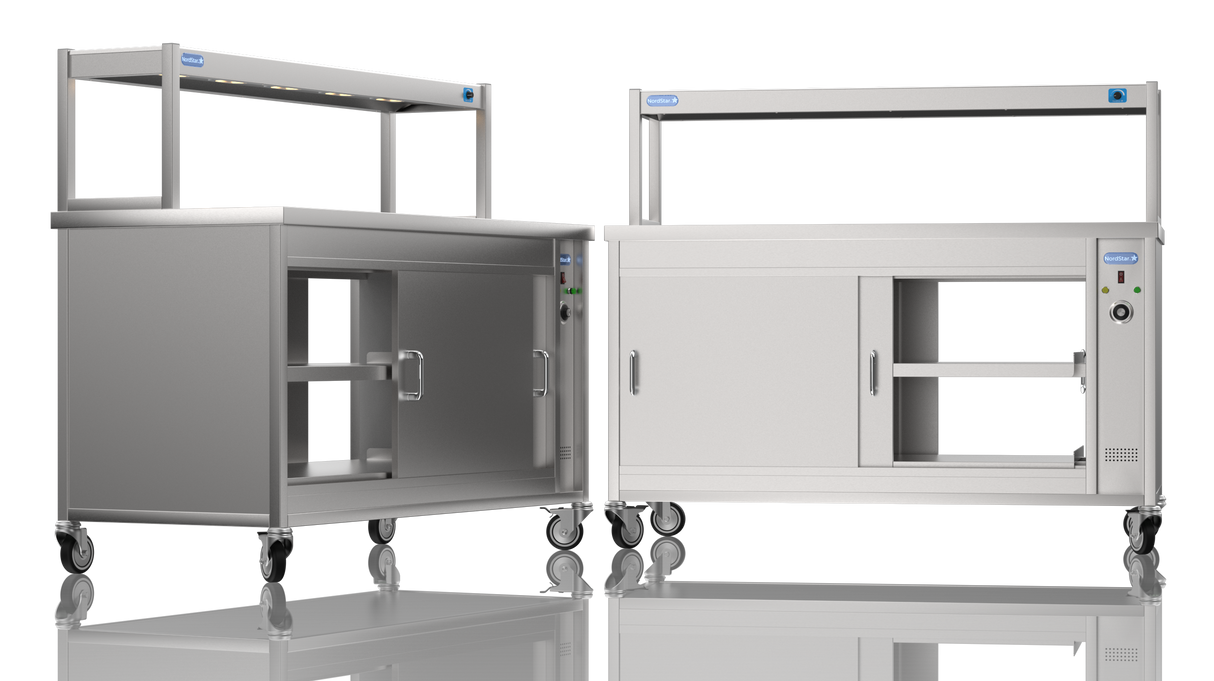 Nordstar Pass Through Hot Cupboard With Single Tier Gantry Chef Pass 1500mm | STC1500P Hot Cupboards Nordstar
