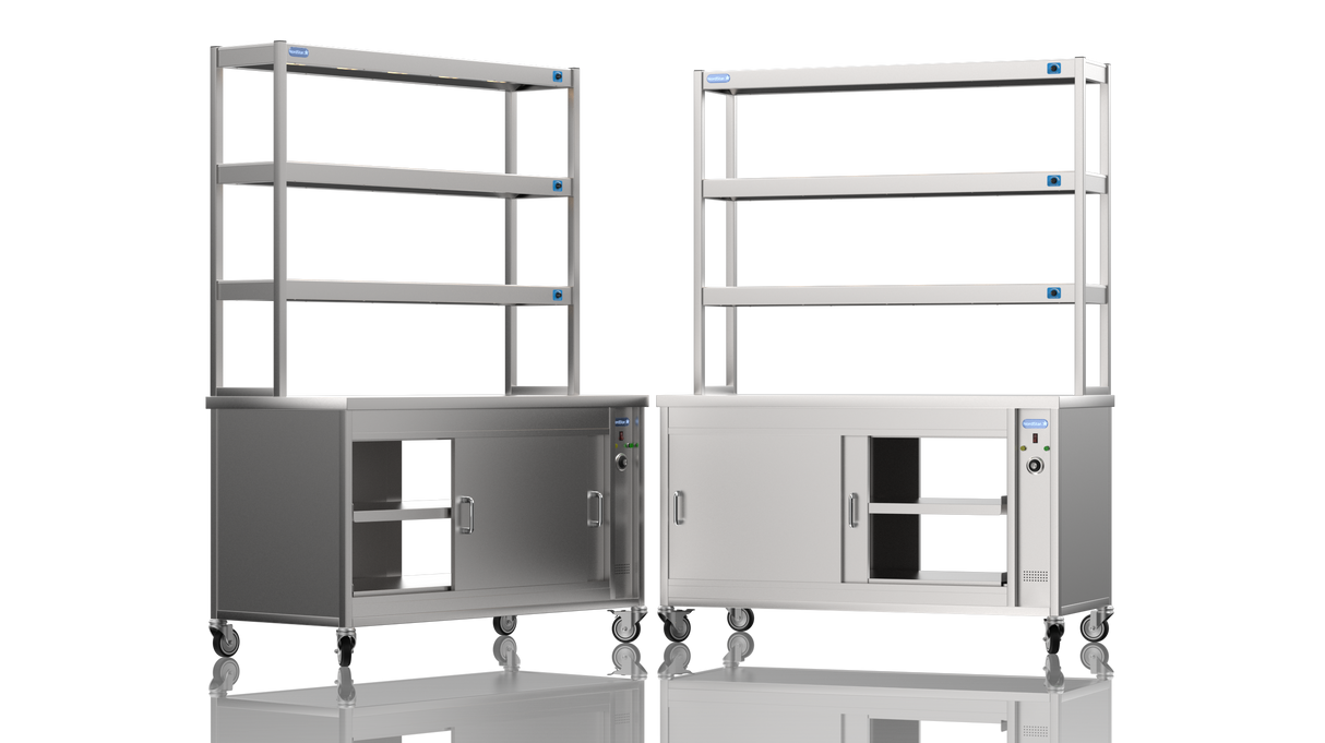 Nordstar Pass Through Hot Cupboard With Triple Tier Gantry Chef Pass 1500mm | TTC1500P Hot Cupboards Nordstar