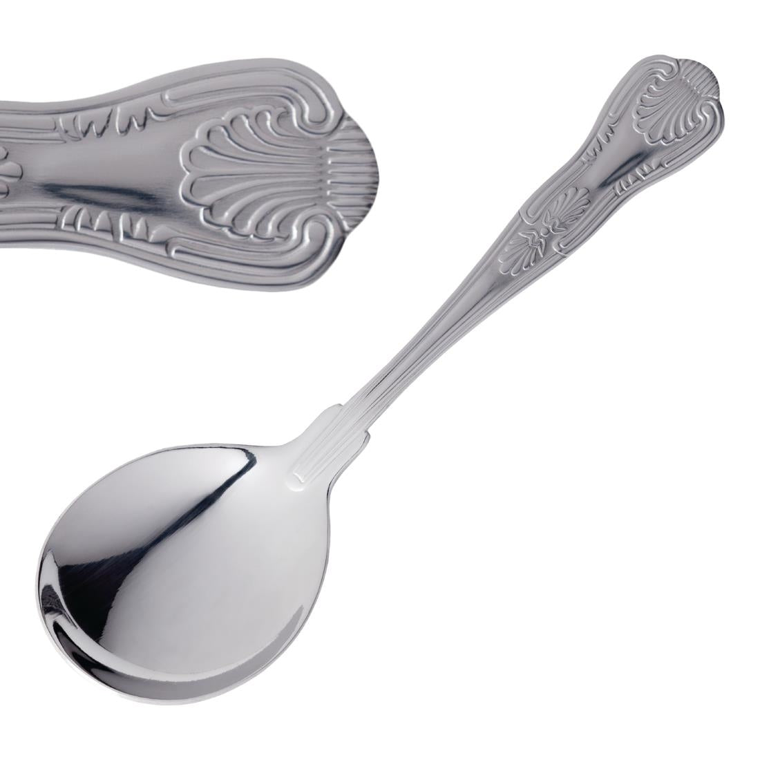 Olympia Kings Soup Spoon (Pack of 12) - D688 Spoons Olympia