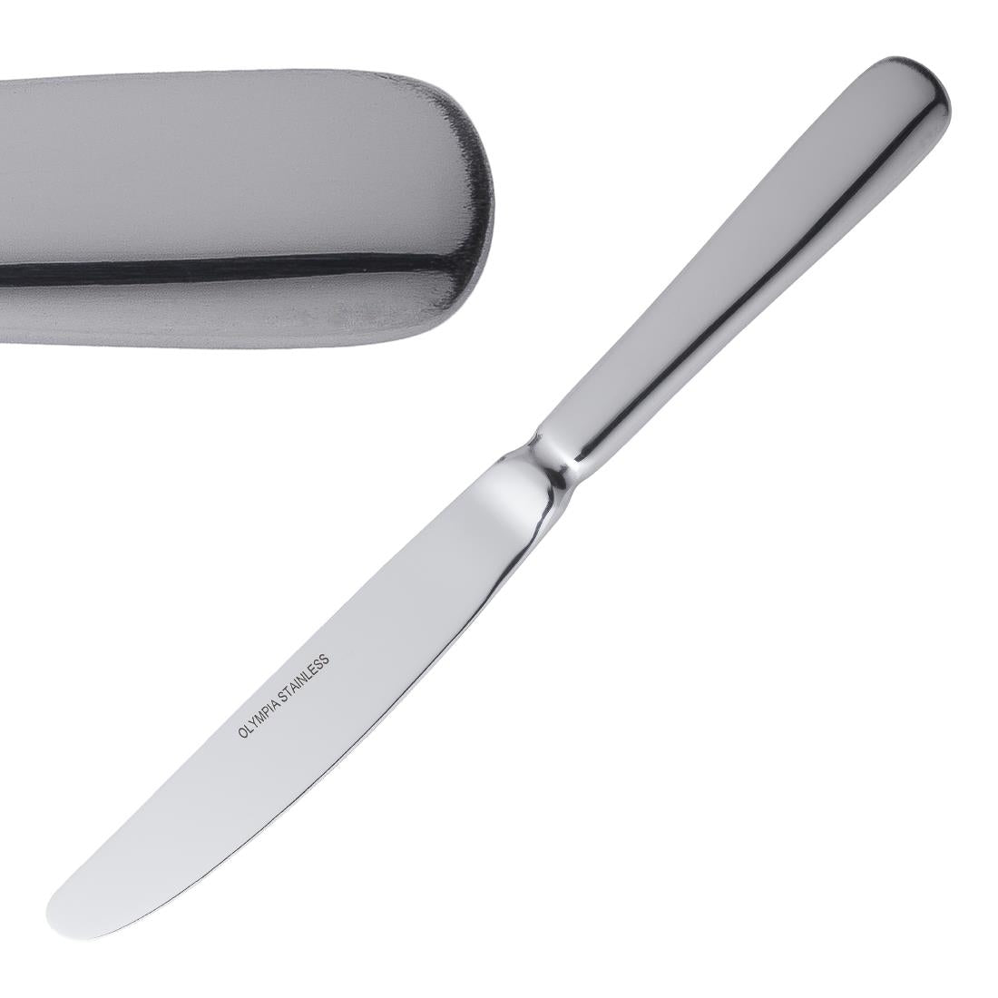 Olympia Baguette Table Knife (Pack of 12) - D595 Table Knives Olympia