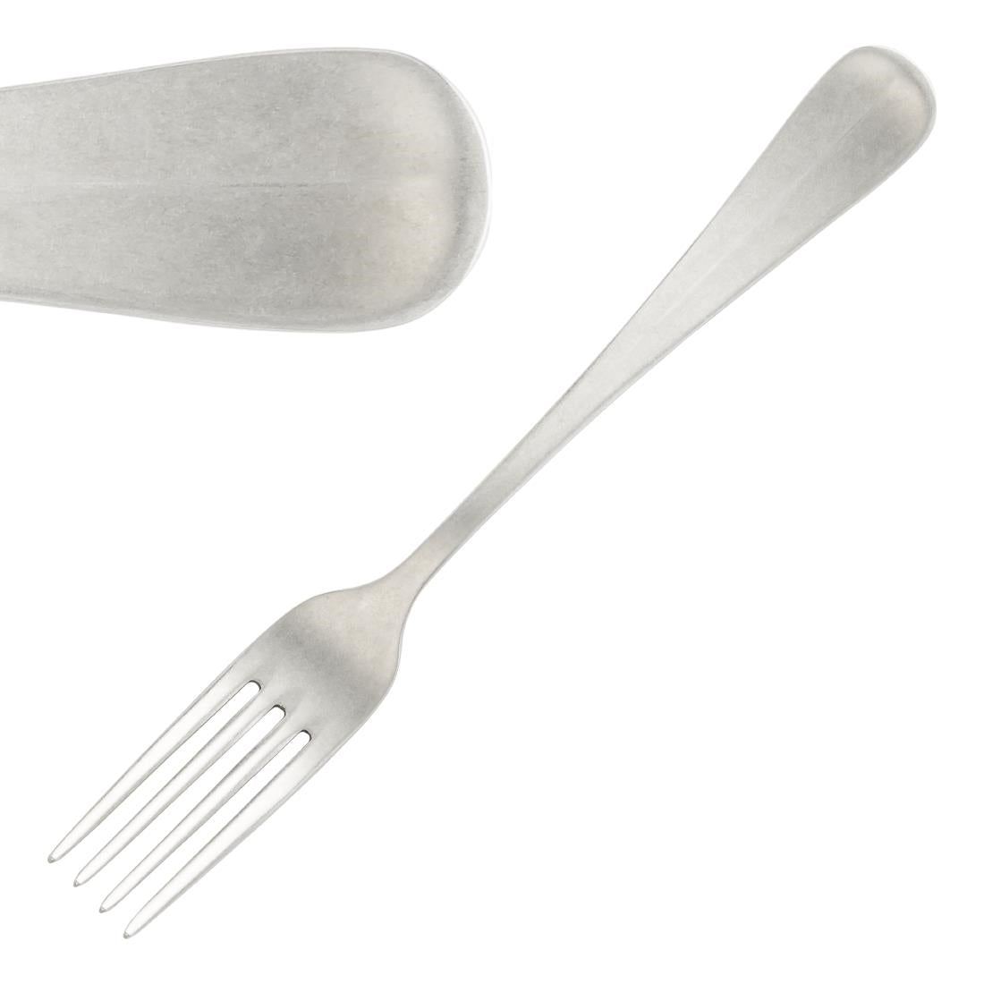 Pintinox Baguette Stonewashed Dessert Fork (Pack of 12) - GN784 Pintinox Cutlery Pintinox