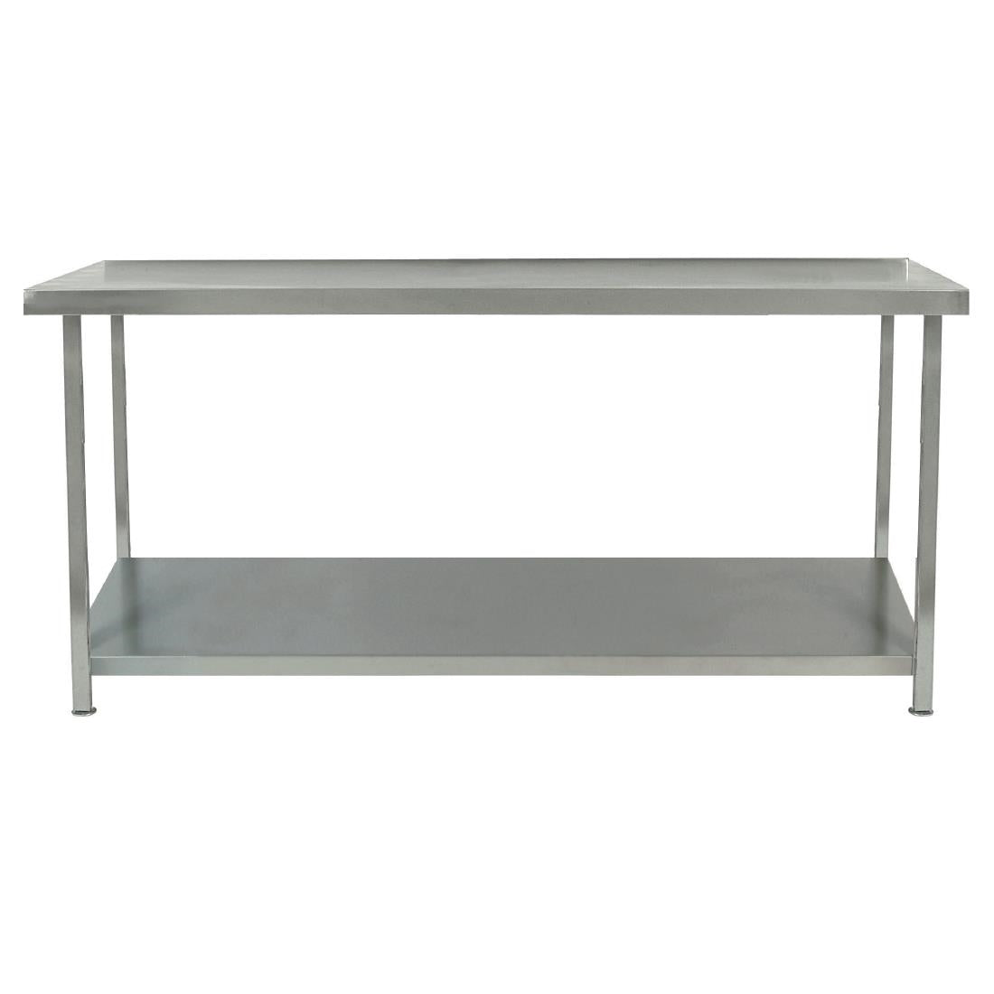 Parry Fully Welded Stainless Steel Centre Table with Undershelf 1500x700mm - DC603 Stainless Steel Centre Tables Parry