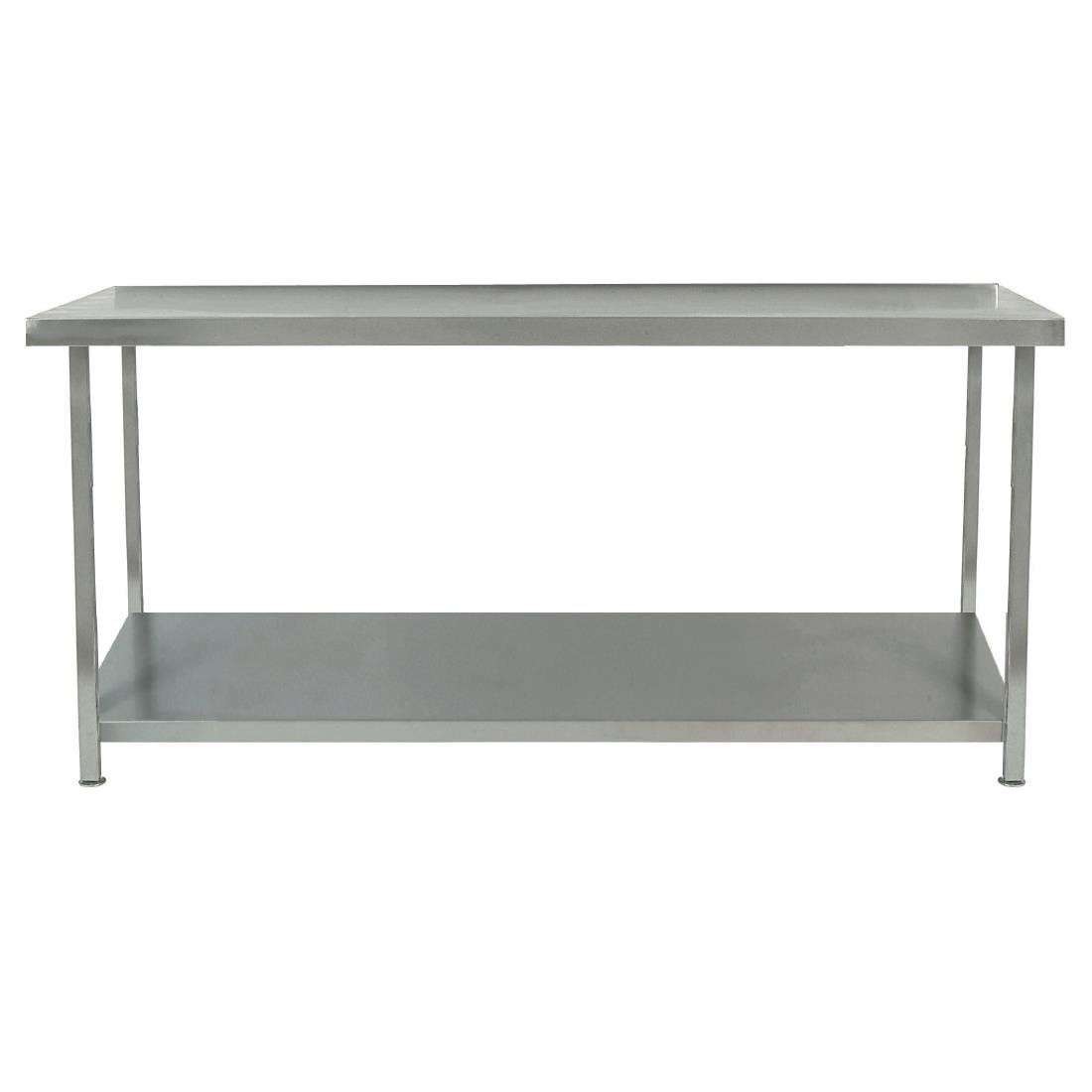 Parry Fully Welded Stainless Steel Centre Table with Undershelf 1800x700mm - DC619 Stainless Steel Centre Tables Parry