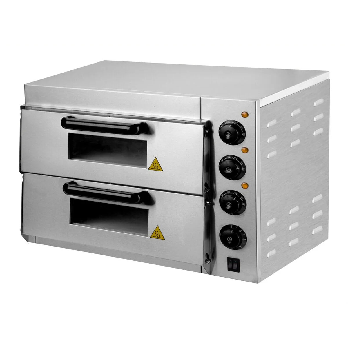 Hamoki Twin Deck Stainless Steel Electric Pizza Oven 20 Inch - 171003 Twin Deck Pizza Ovens Hamoki