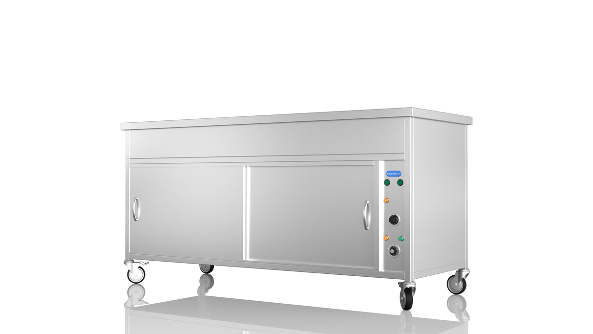 Nordstar Hot Cupboard With Bain Marie 5 x 1/1GN Dry Heat | NSHCBM1800 Hot Cupboards Nordstar