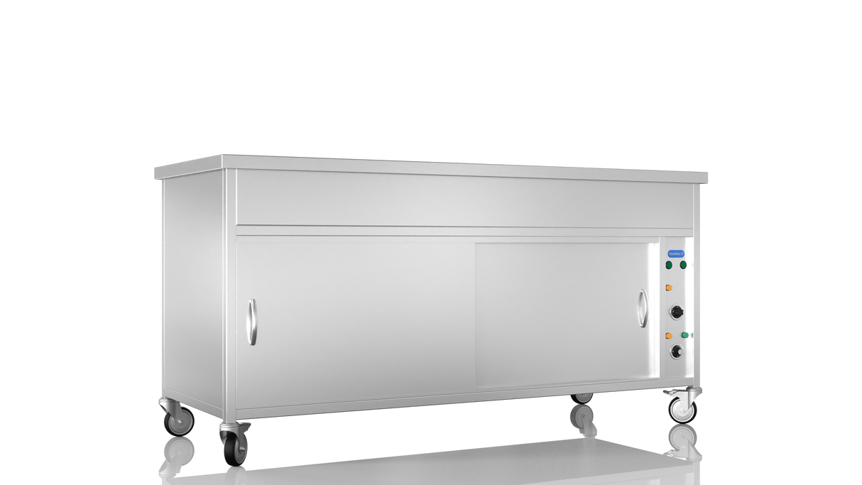 Nordstar Hot Cupboard With Bain Marie 5 x 1/1GN Dry Heat | NSHCBM1800 Hot Cupboards Nordstar