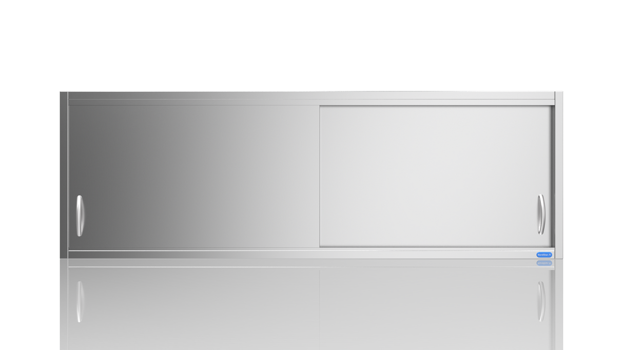 Nordstar Stainless Steel Wall Cupboard 1800mm Wide | NSWC1800 Stainless Steel Wall Cupboards Nordstar