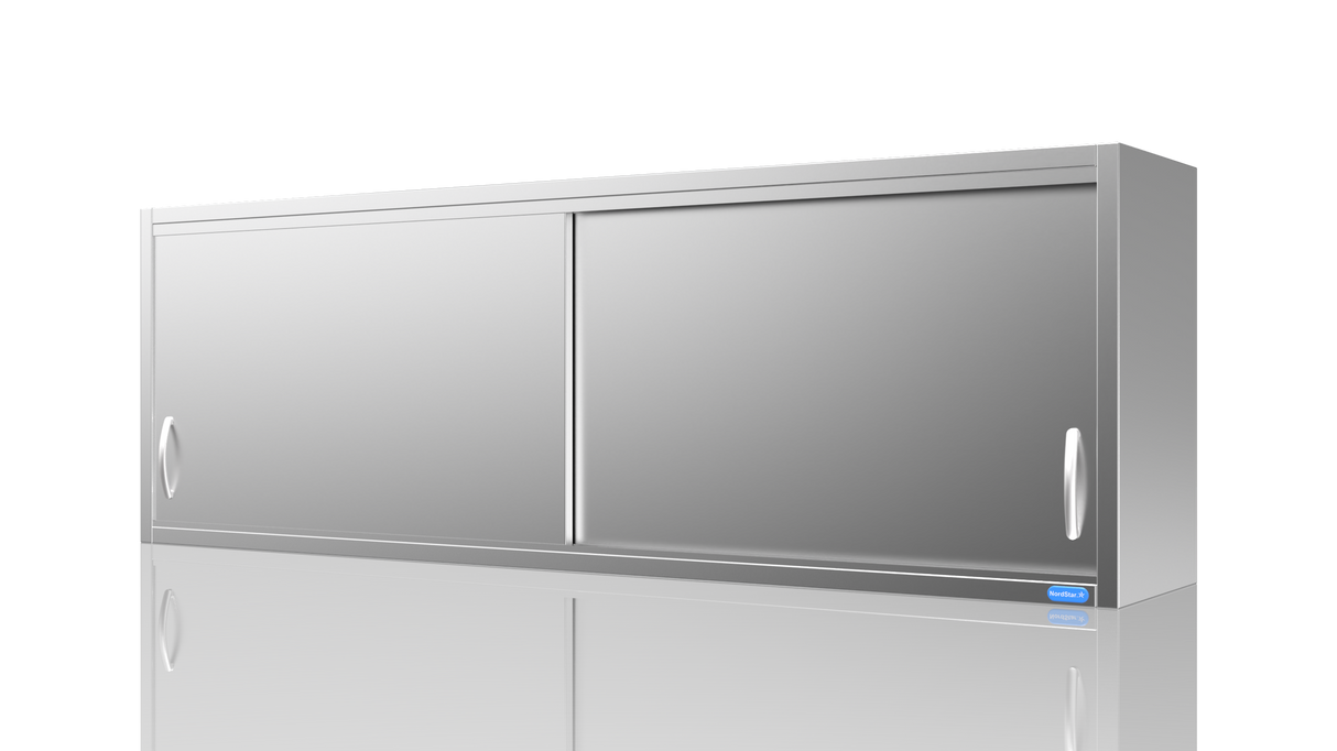 Nordstar Stainless Steel Wall Cupboard 1800mm Wide | NSWC1800 Stainless Steel Wall Cupboards Nordstar