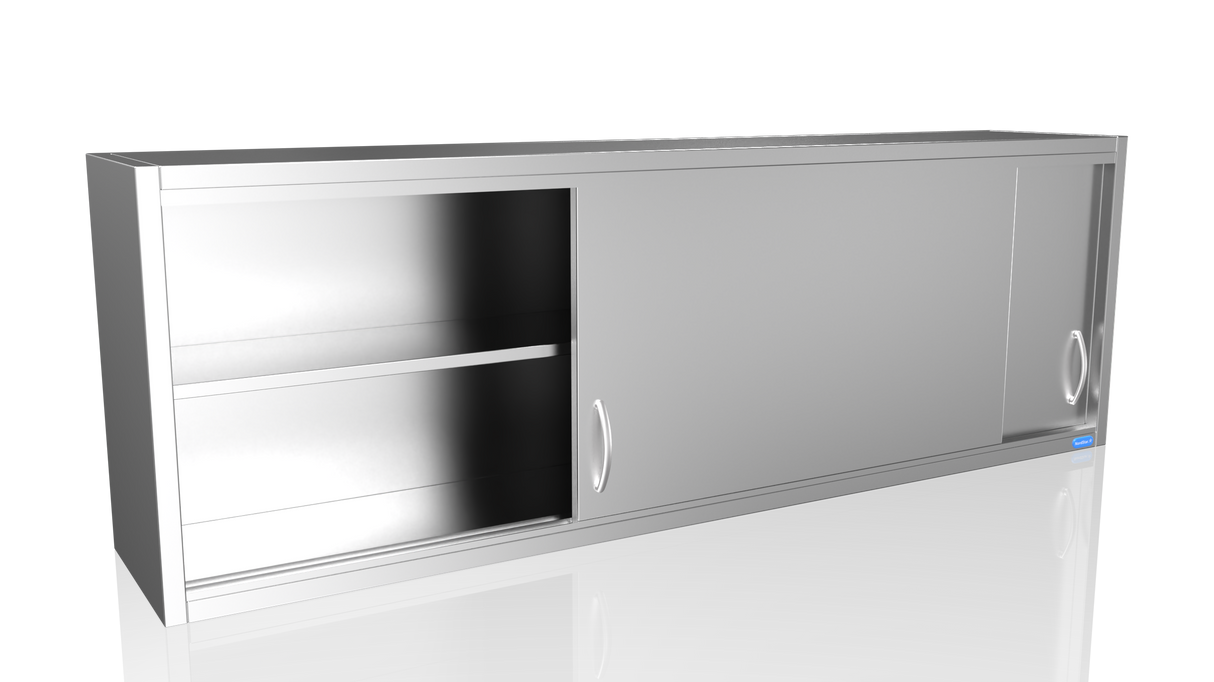 Nordstar Stainless Steel Wall Cupboard 1800mm Wide | NSWC1800 Stainless Steel Wall Cupboards Nordstar