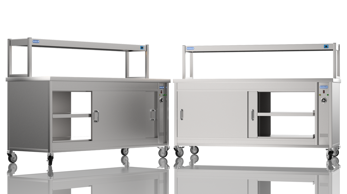 Nordstar Pass Through Hot Cupboard With Triple Tier Gantry Chef Pass 1800mm | STC1800P Hot Cupboards Nordstar