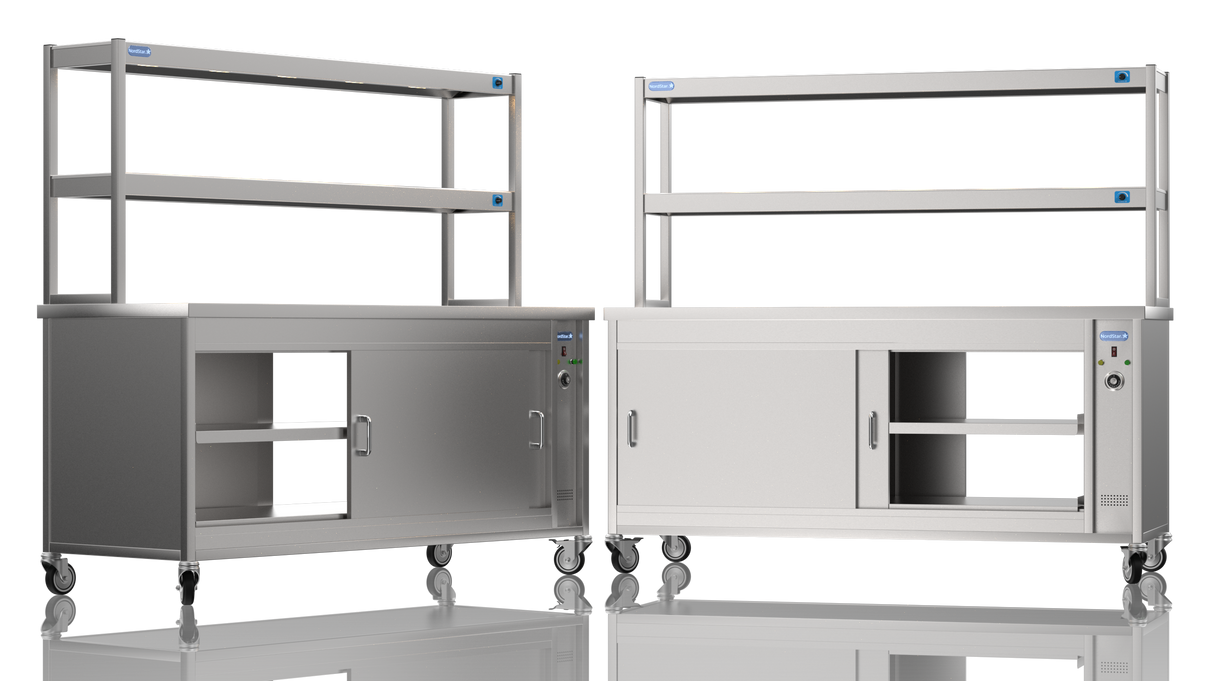 Nordstar Pass Through Hot Cupboard With Double Tier Gantry Chef Pass 1800mm | DTC1800P Hot Cupboards Nordstar