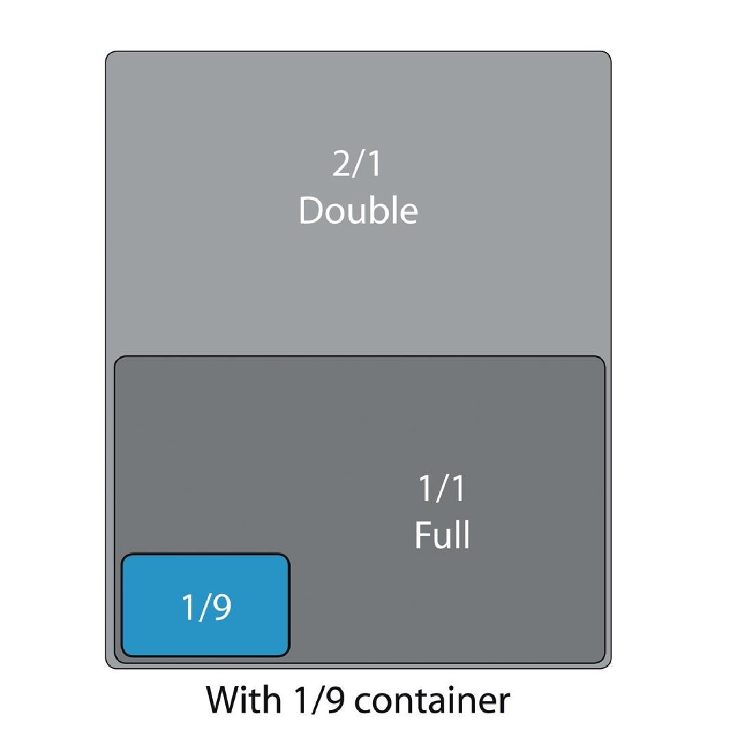 Cambro Polycarbonate 1/9 Gastronorm Tray Drain Shelf - DM760 Cambro