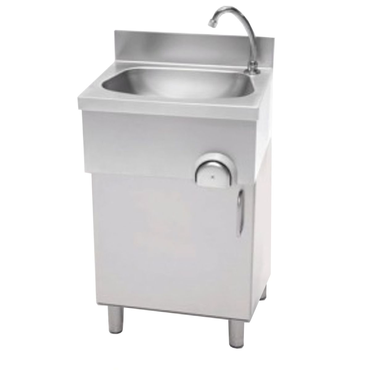 Combisteel Knee Operated Sink With Pedestal Cupboard - 7013.0780 Hand Wash Sinks Combisteel
