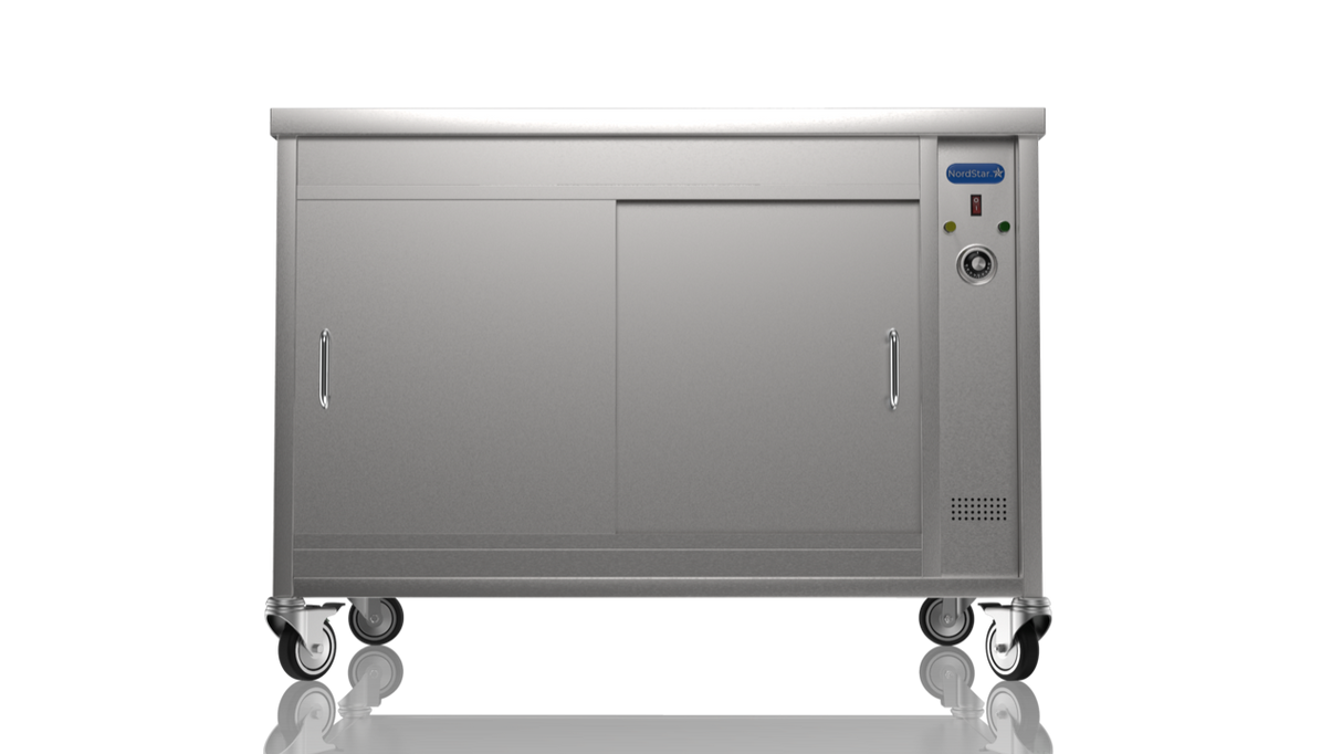 Nordstar Mobile Hot Cupboard Flat Top Servery 1200mm | HC1200 Hot Cupboards Nordstar