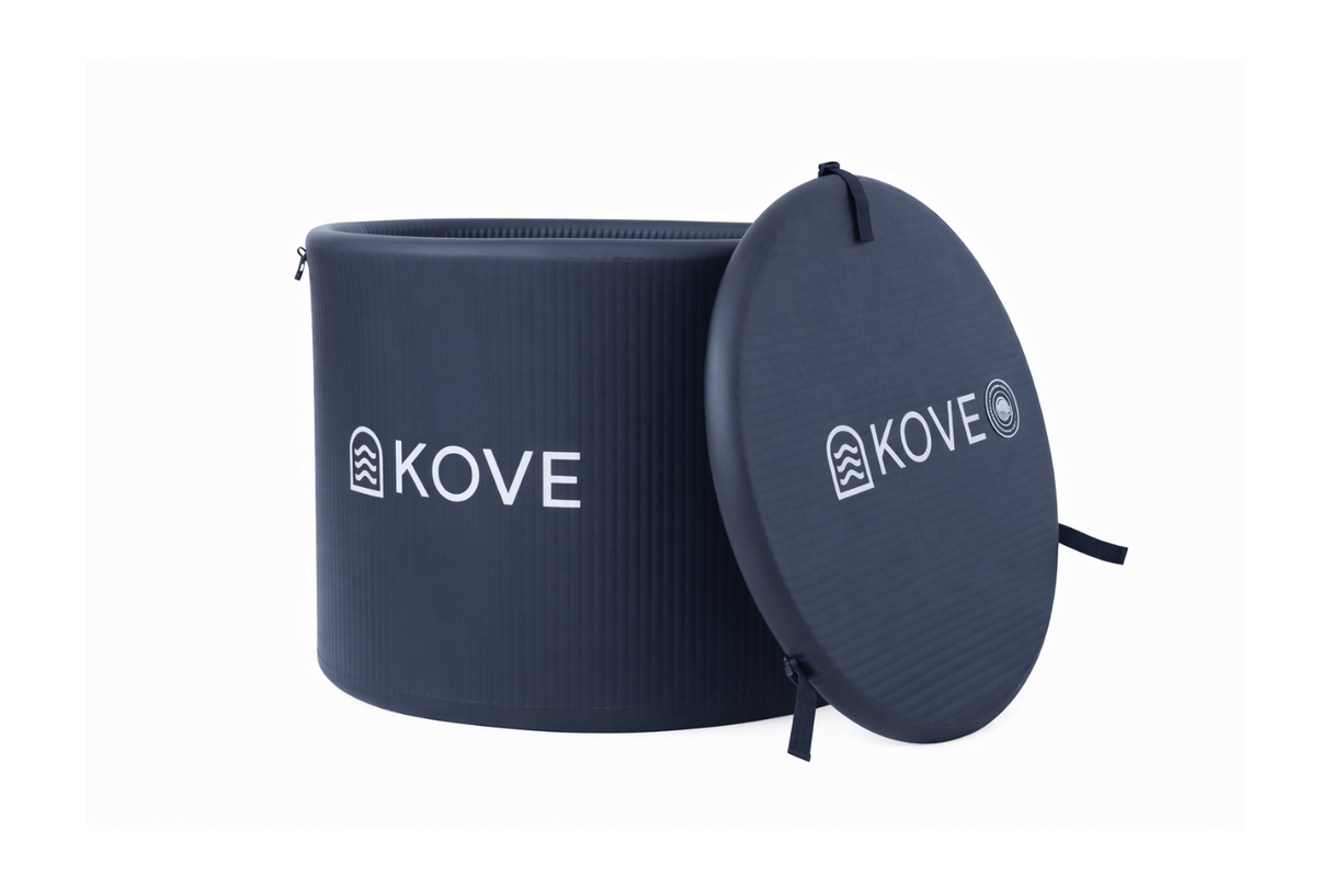 KOVE Core Ice Bath – Compact Upright Cold Plunge (Chiller Compatible) Black Ice Baths & Cold Plunges Kove Designs