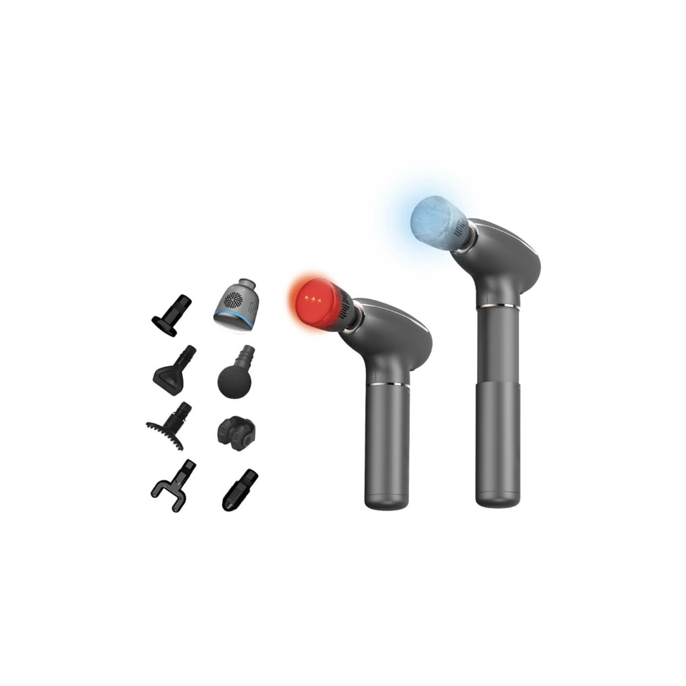 KOVE Hot & Cold Massage Gun with Long Handle – Deep Tissue Percussion Recovery Gun Massage Gun KOVE