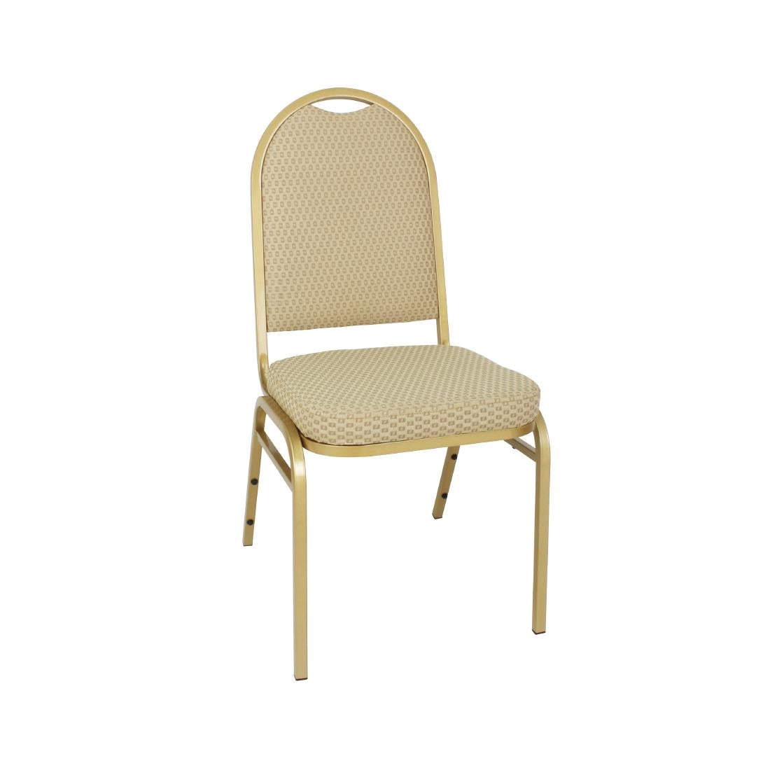 Bolero Steel Banquet Chairs with Neutral Cloth (Pack of 4) - GR360 Bolero