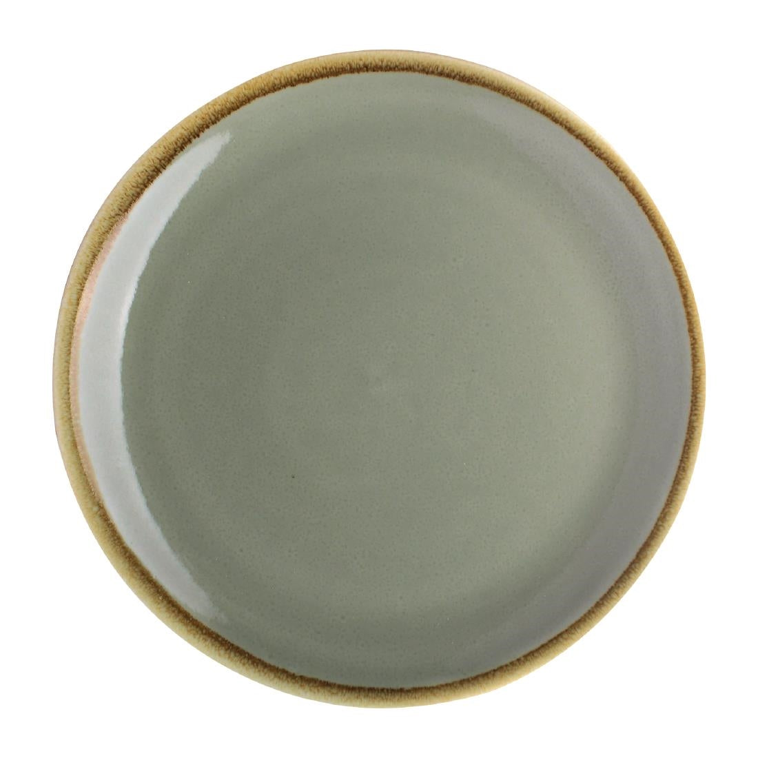 Olympia Kiln Round Coupe Plate Moss 230mm (Pack of 6) - SA283 Plates Olympia