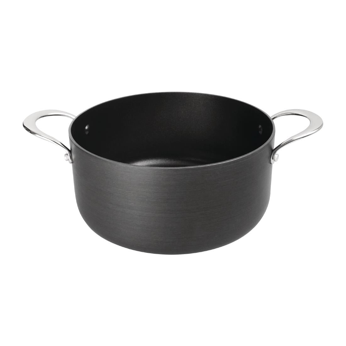 Vogue Anodised Aluminium Non-Stick Casserole Pan 24cm - CN950 Casserole & Stew Pans Vogue