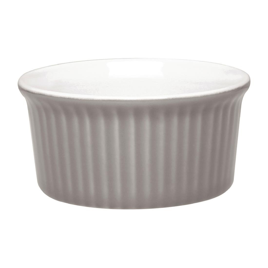 Olympia Pastel Ramekin Grey 145ml (Pack of 12) - DC806 Olympia Crockery Olympia