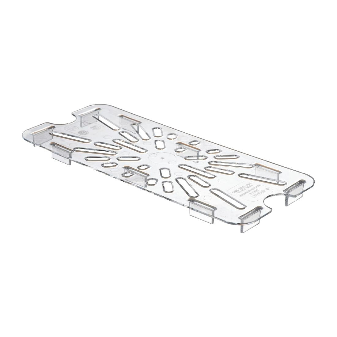Cambro Polycarbonate 1/3 Gastronorm Tray Drain Shelf - DM712 Cambro