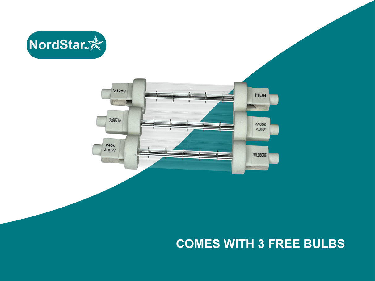 Nordstar Heated Gantry Single Tier Chefs Rack Overshelf 1200mm 3 Quartz Lamp | STG1200 Heated Gantry Chef's Rack Nordstar