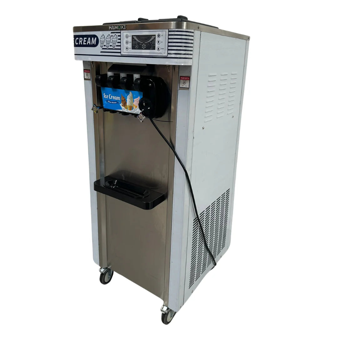 Hamoki Ice Cream Machine Floor Standing with Air Pump & Precooling System 2 x 6 Litre - 331001 Ice Cream Machines & Makers Hamoki