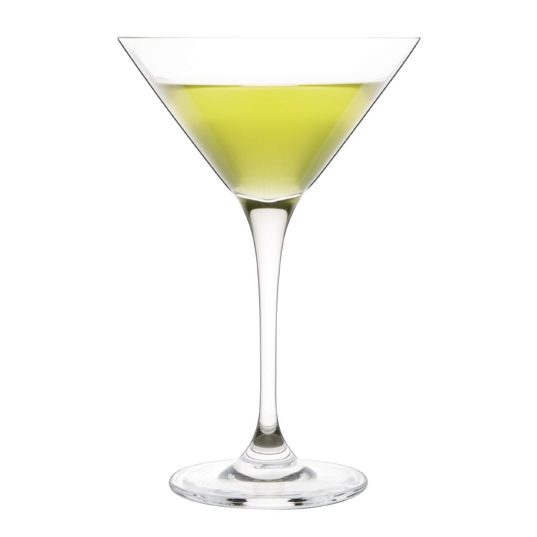 Olympia Campana One Piece Crystal Martini Glass 260ml (Pack of 6) - CS497 Cocktail Glasses Olympia