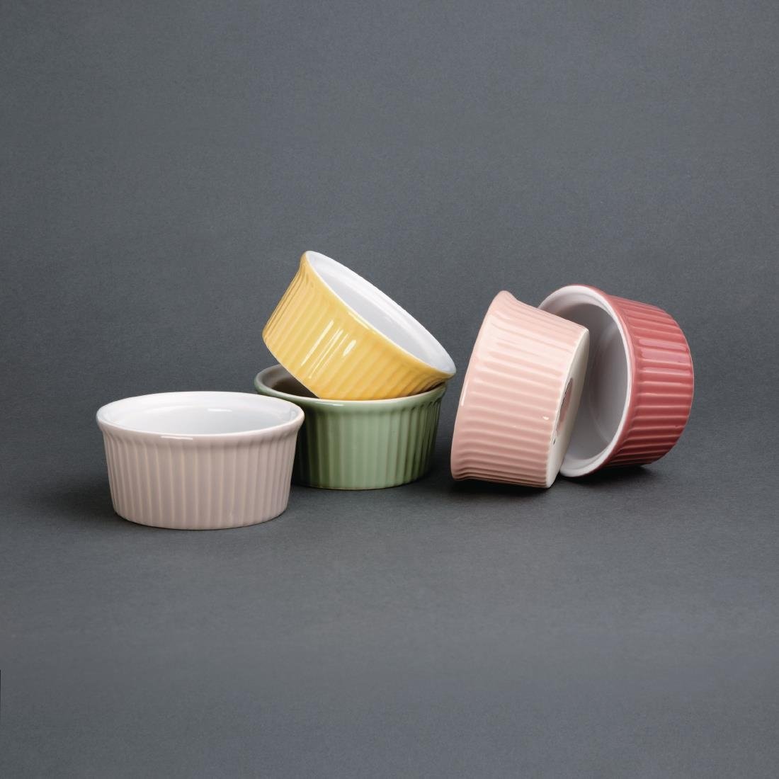 Olympia Pastel Ramekin Green 70ml (Pack of 12) - DC804 Olympia Crockery Olympia