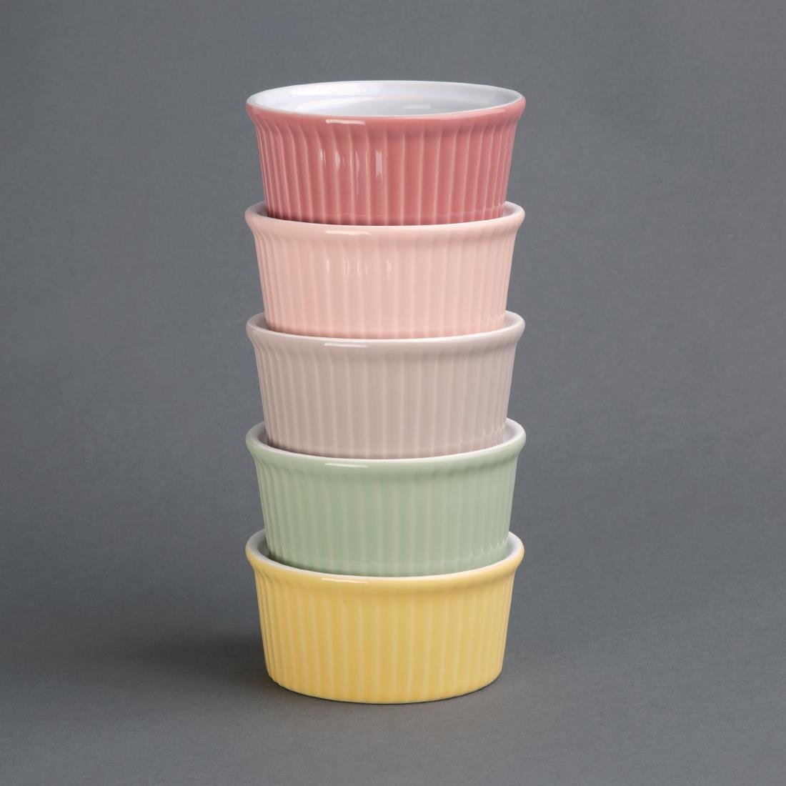 Olympia Pastel Ramekin Green 145ml (Pack of 12) - DC809 Olympia Crockery Olympia